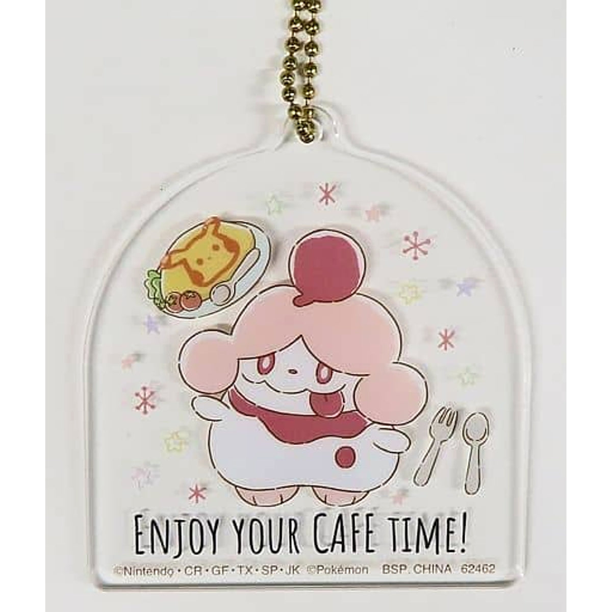 Pokemon Slurpuff Ichiban Kuji Mimikkyu's Cafe Time Acrylic Charms Prize H Charm [USED]