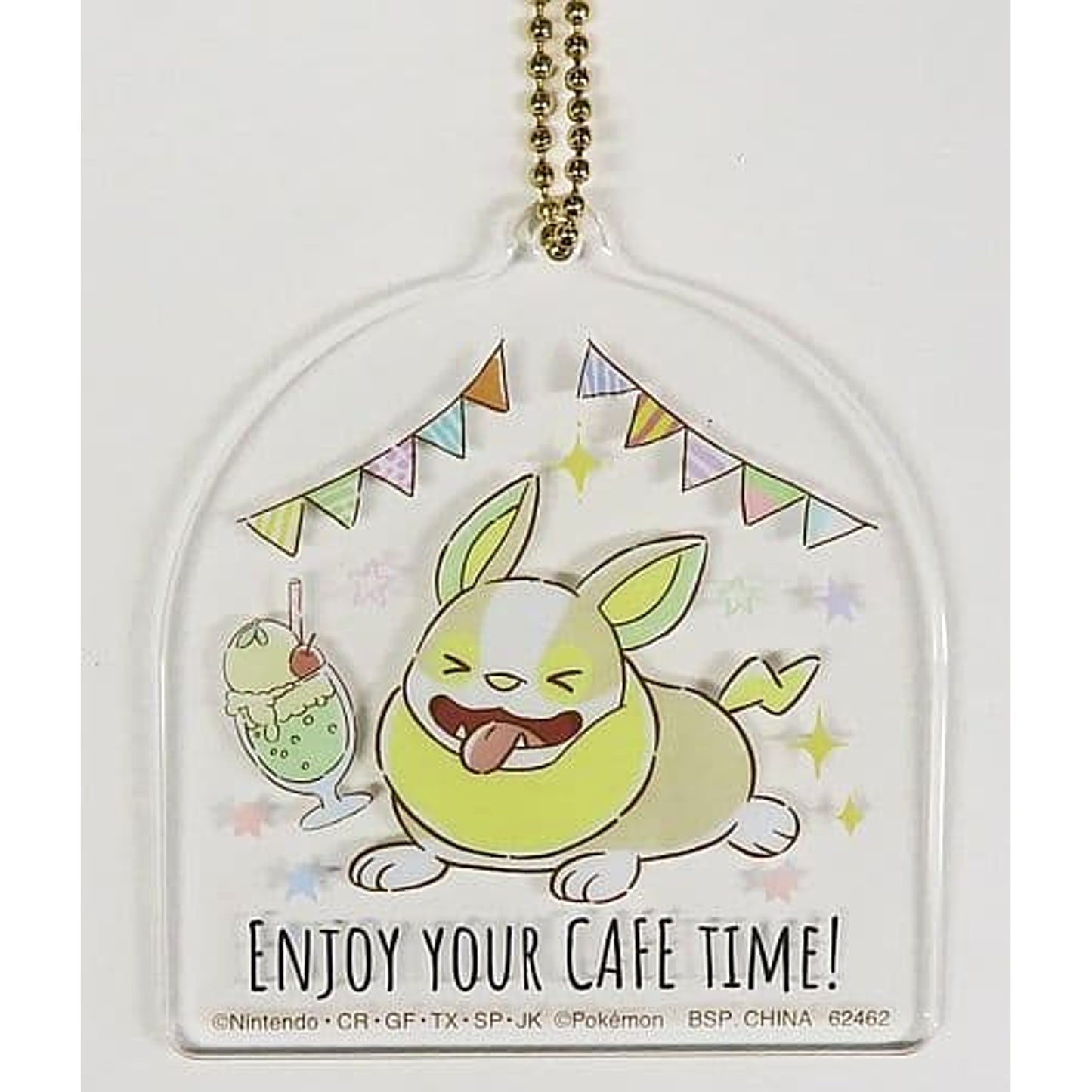Pokemon Yamper Ichiban Kuji Mimikkyu's Cafe Time Acrylic Charms Prize H Charm [USED]