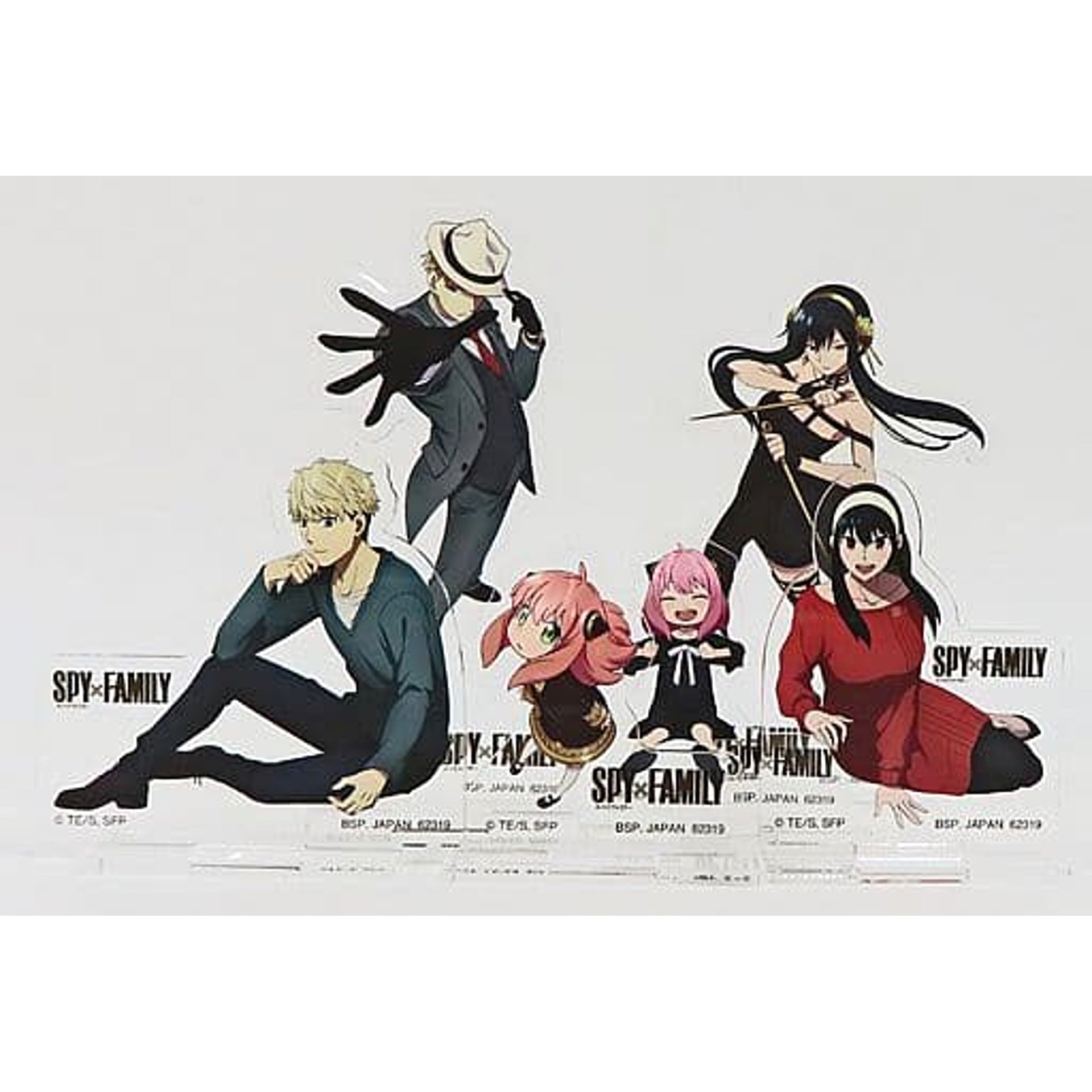 SPY x FAMILY Loid Forger & Others All 6 Types Set Ichiban Kuji Lovely Ordinary Days Acrylic Stand Prize D Acrylic Stands [USED]
