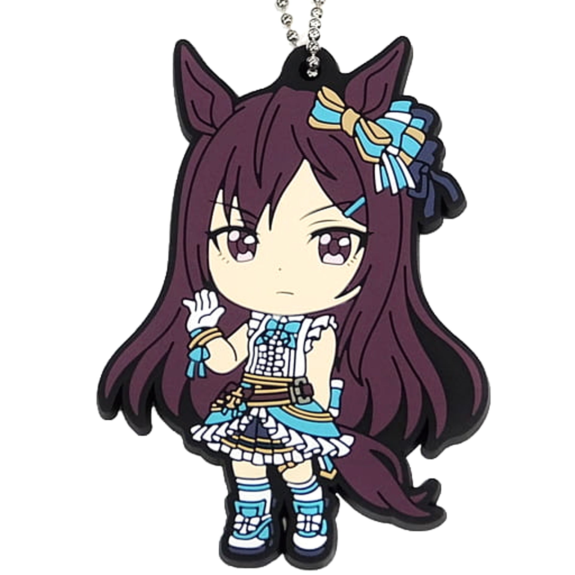 Umamusume: Pretty Derby Mejiro Dober Ichiban Kuji 3rd Rubber Mascot Kyunchara Illustrations Prize G [USED]