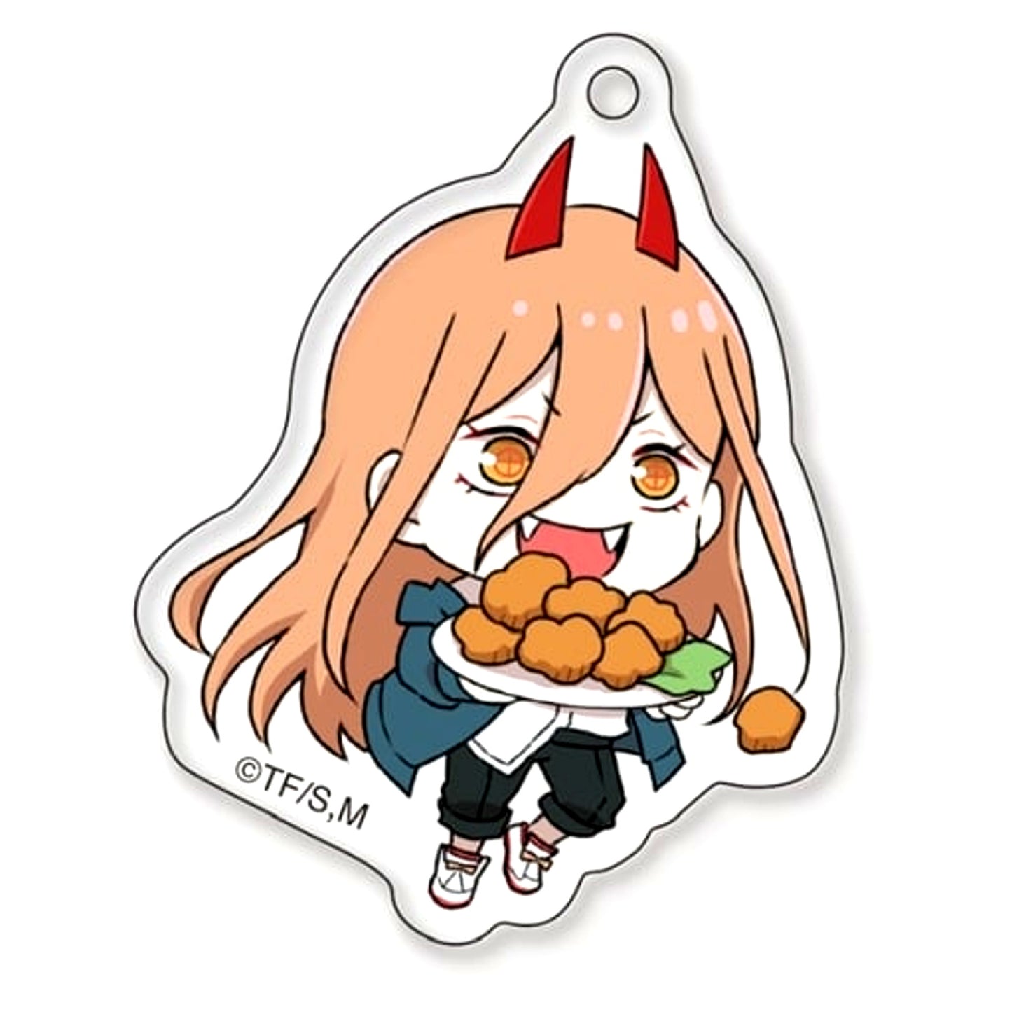 Power Itadakimasu Chainsaw Man Acrylic Keychain [USED]