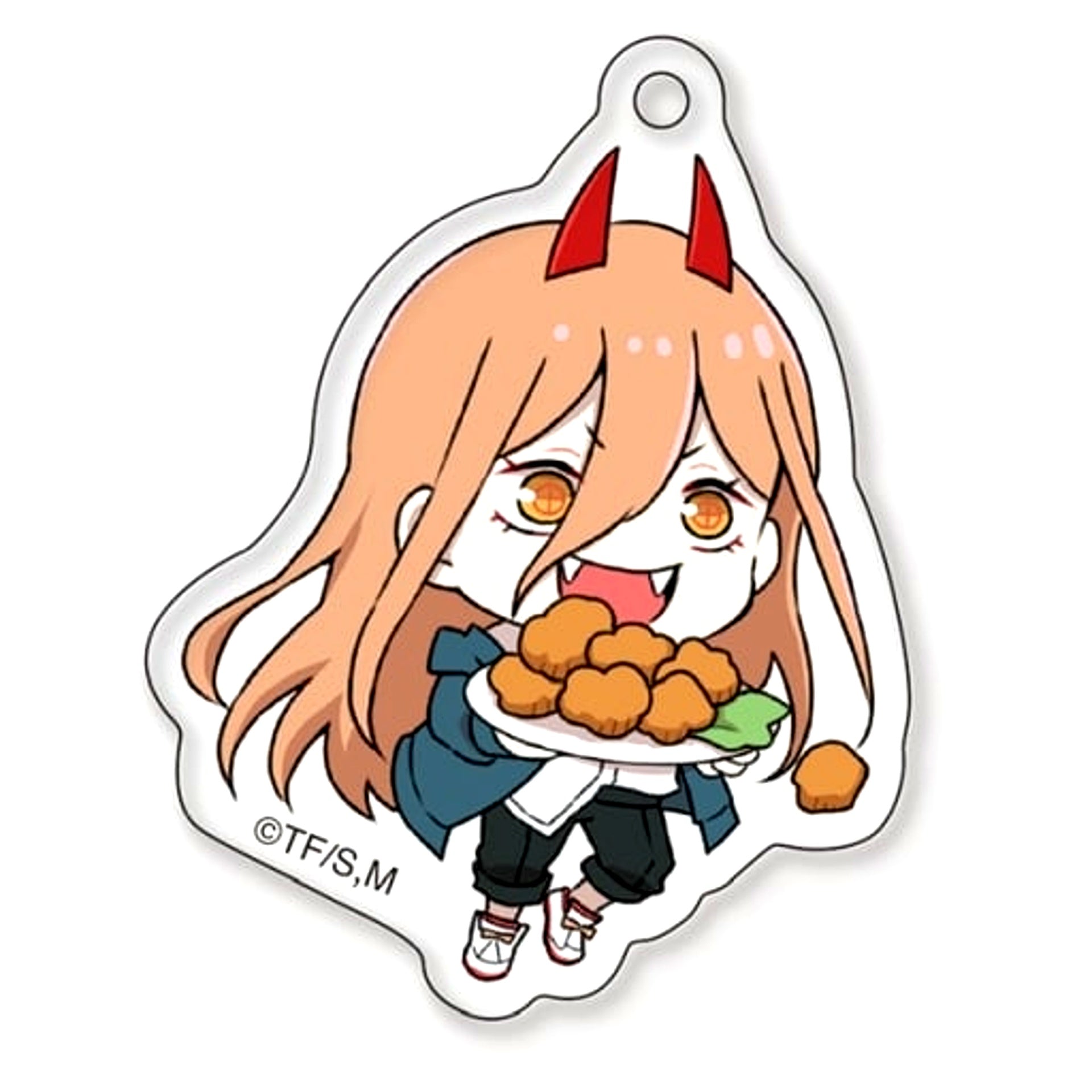 Power Itadakimasu Chainsaw Man Acrylic Keychain [USED]