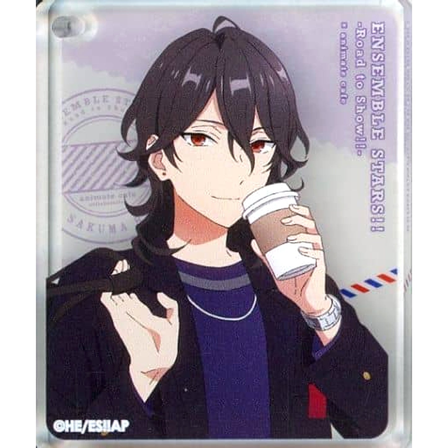 Special Screening Ensemble Stars!! -Road To Show!!- Rei Sakuma CoLotta Trading Acrylic Plate Keychain animatecafe 3rd Edition Limited Keychains [USED]