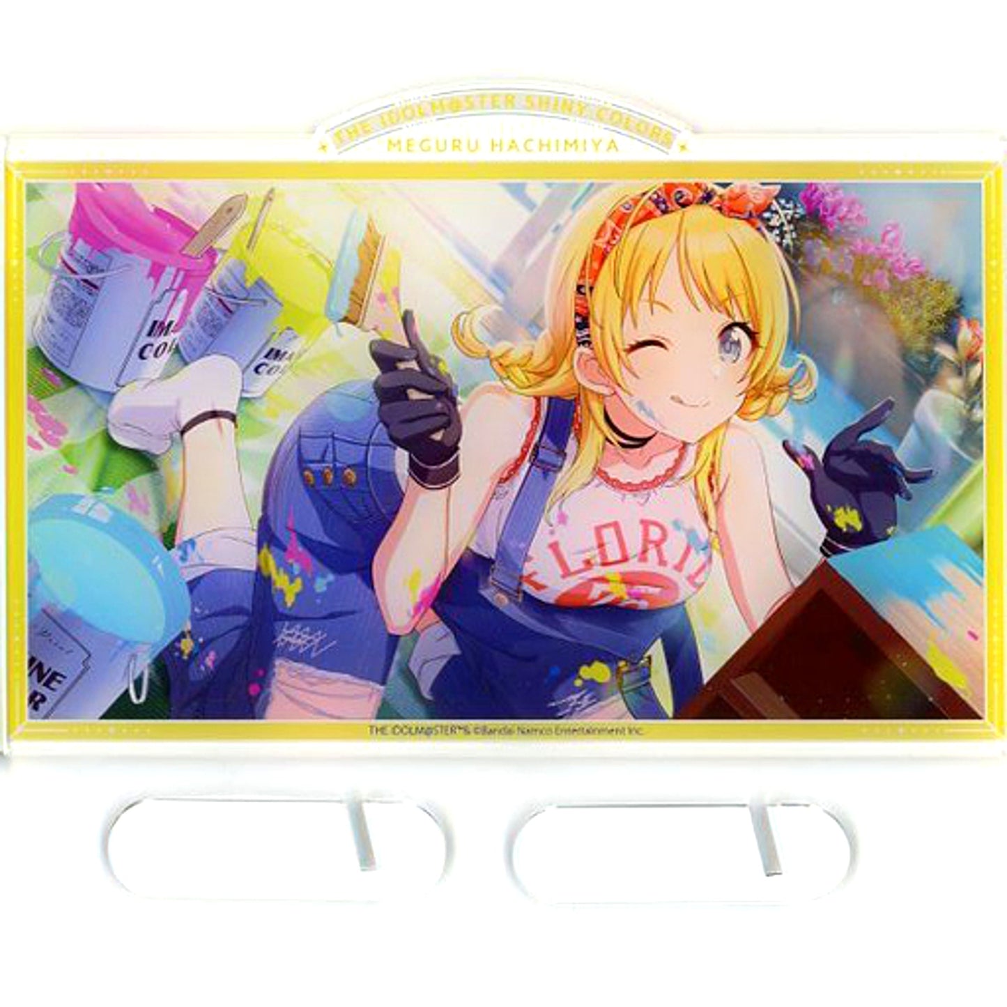 Meguru Hachimiya Acrylic Art Board The Idolmaster Shiny Colors x SMILE BASE CAFE SMILE FESTIVAL [USED]