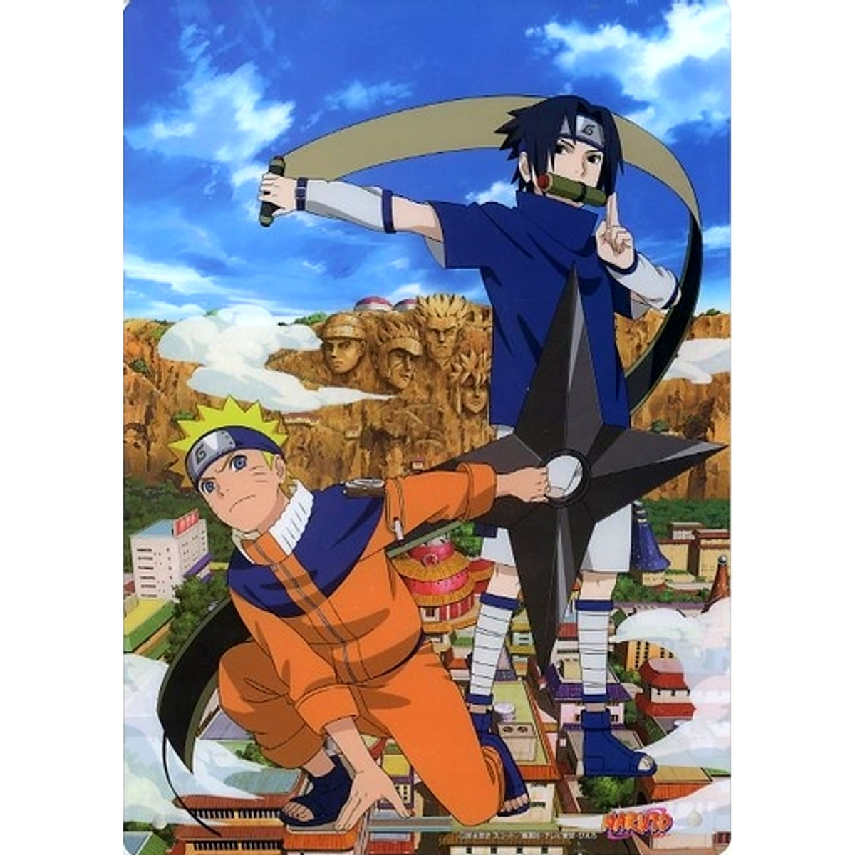 Naruto Uzumaki & Sasuke Uchiha Hidden Leaf Village Naruto Acrylic Stand [USED]