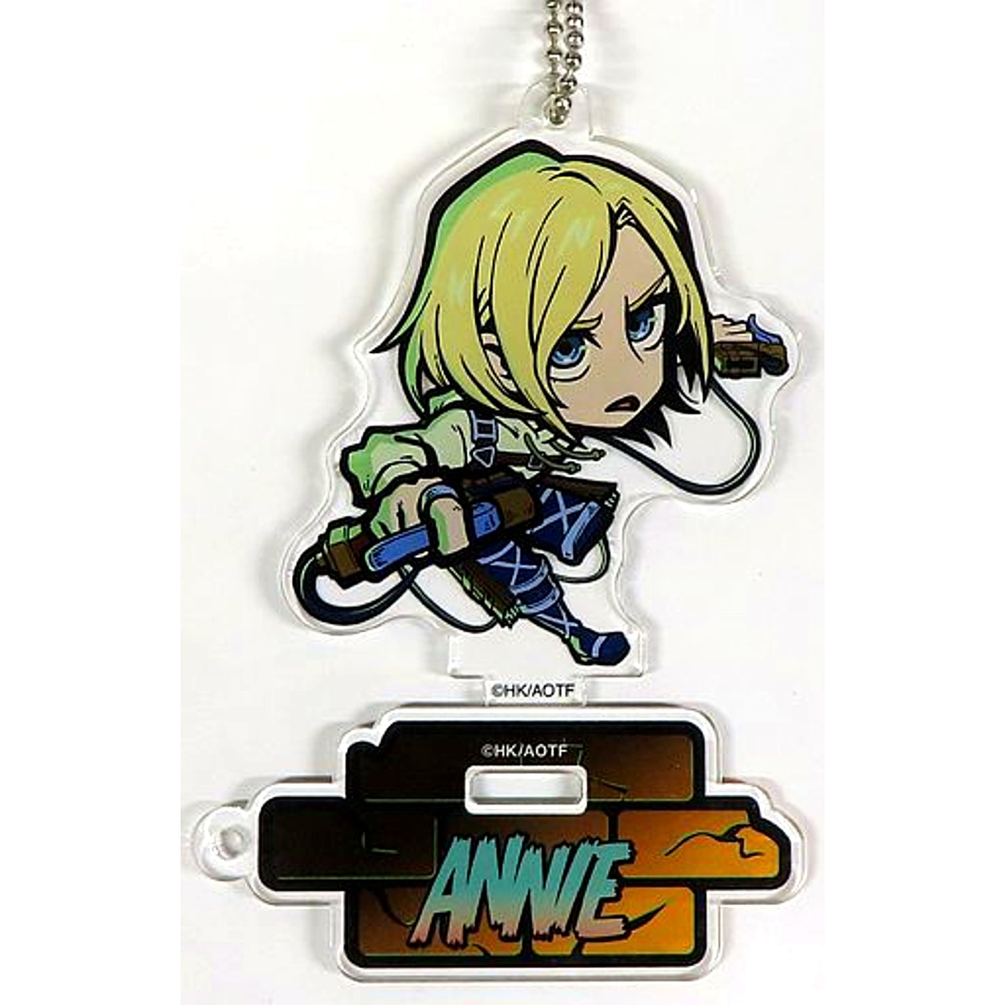 Annie Leonhart Humanity A Attack on Titan in E-DINER TITAN CAFE Trading Acrylic Stand Charm [USED]