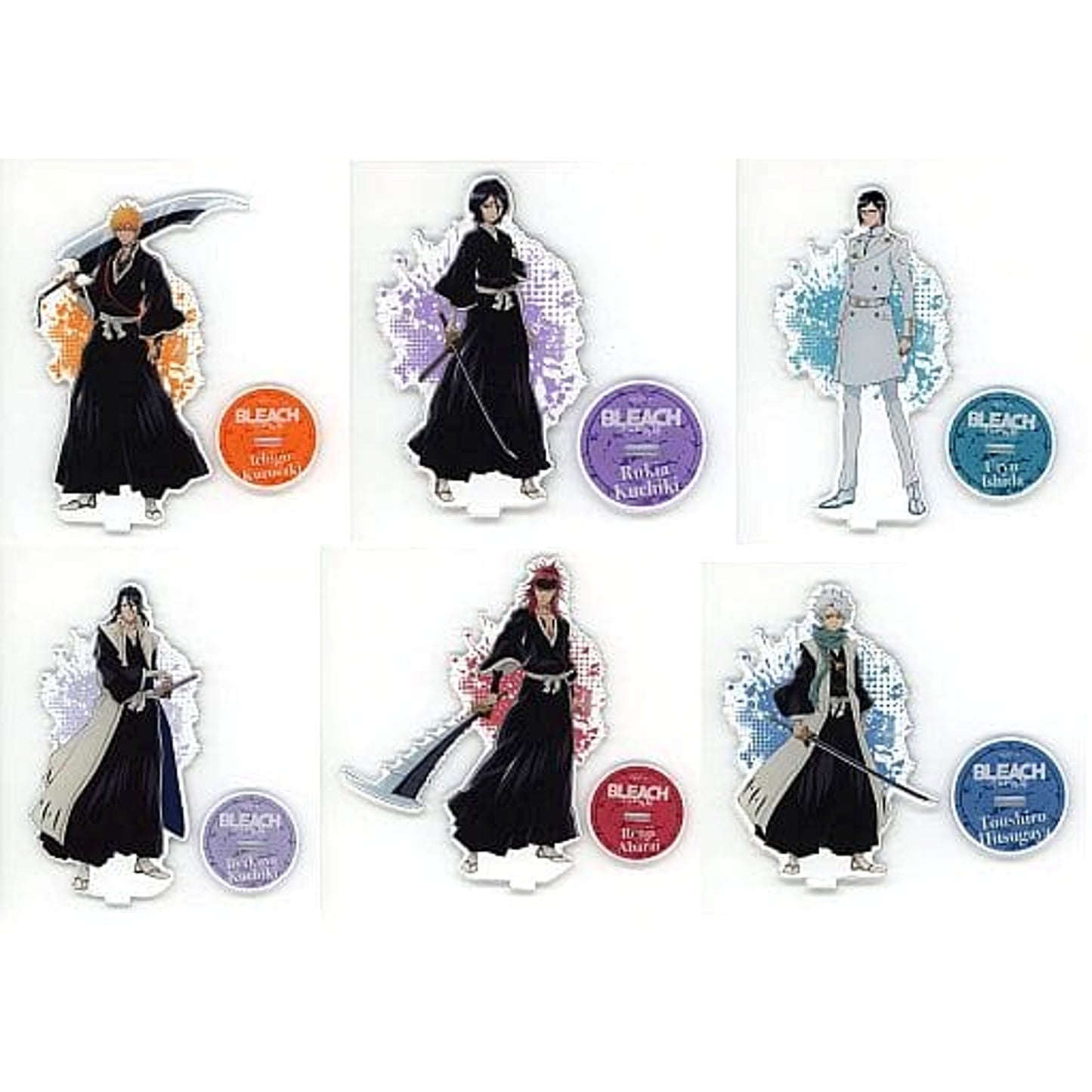 Bleach Ichigo Kurosaki & Others All 6 Types Set Thousand-Year Blood War Acrylic Stand cookpadLive Cafe Thousand Year Blood War Festival Exclusive Acrylic Stands [USED]