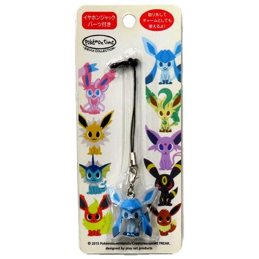 Glaceon Pokemon Pokemon Time Eievui Collection Strap Key Chain [USED]