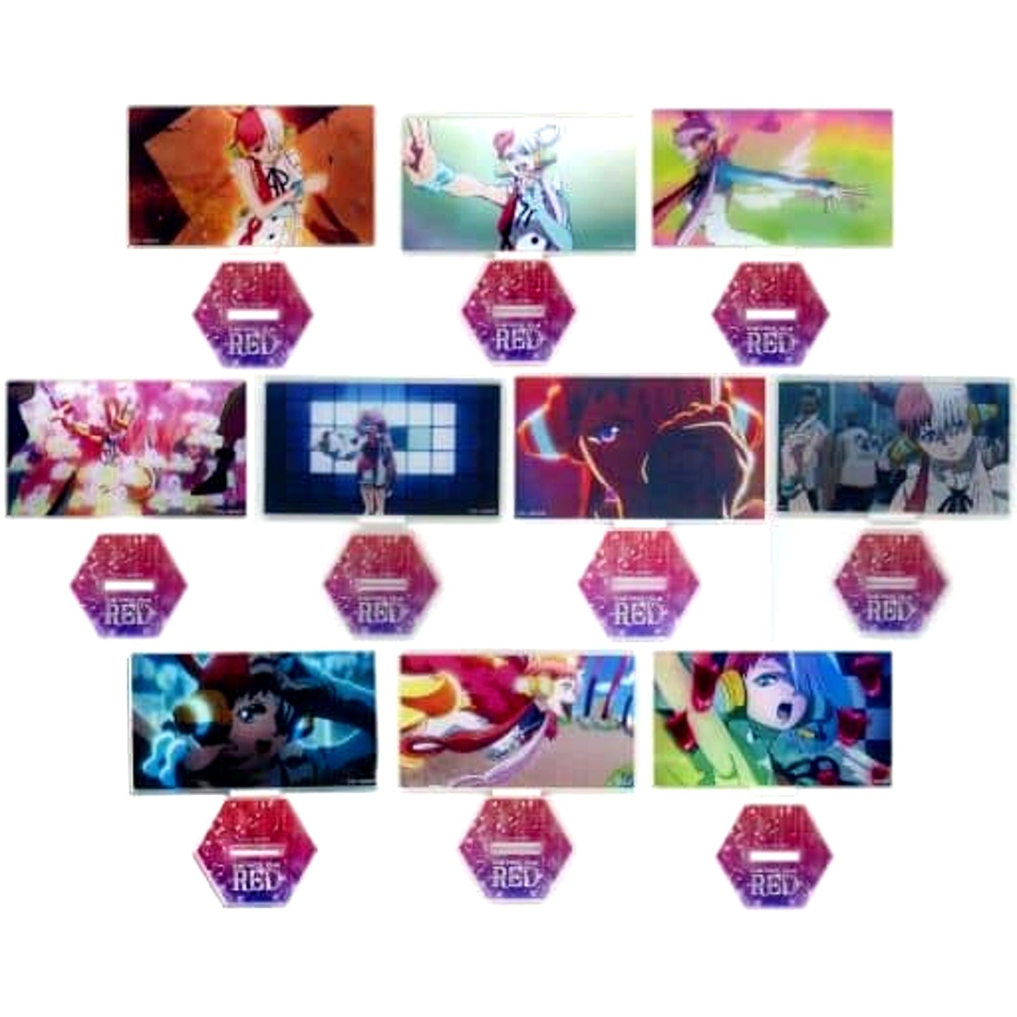 One Piece FILM RED UTA LIVE "NEW GENESIS" Trading Scene Photo Acrylic Stand 10-Type Set [USED]