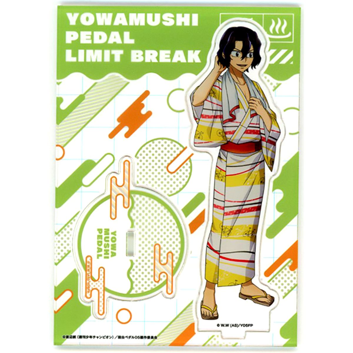 Junta Teshima Acrylic Figure Stand Gokuraku Yu Ver. Yowamushi Pedal x Gokuraku Yu [USED]