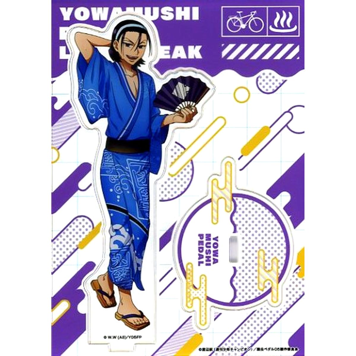 Jinpachi Toudou Acrylic Figure Stand Gokurakuyu Ver. Yowamushi Pedal x Gokurakuyu [USED]