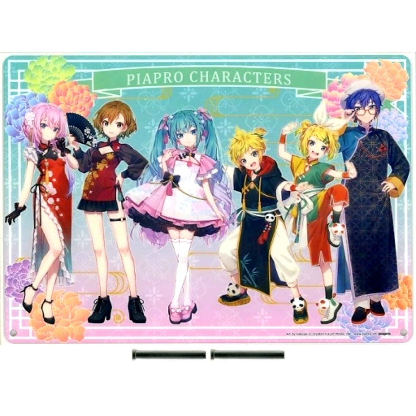 VOCALOID 6 Characters Last Prize A4 Acrylic Plate Hatsune Miku and Piapro Characters Ataritsuki Vivid Button [USED]