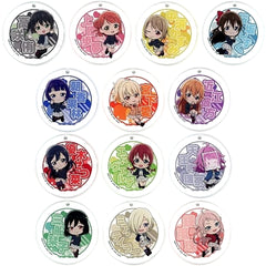 Love Live! Nijigasaki High School Idol Club Yu Takasaki & Others All 13 Types Set Ichiban Kuji Autumn Retro Modern Acrylic Mascot Kyunchara Illustrations Prize P [USED]