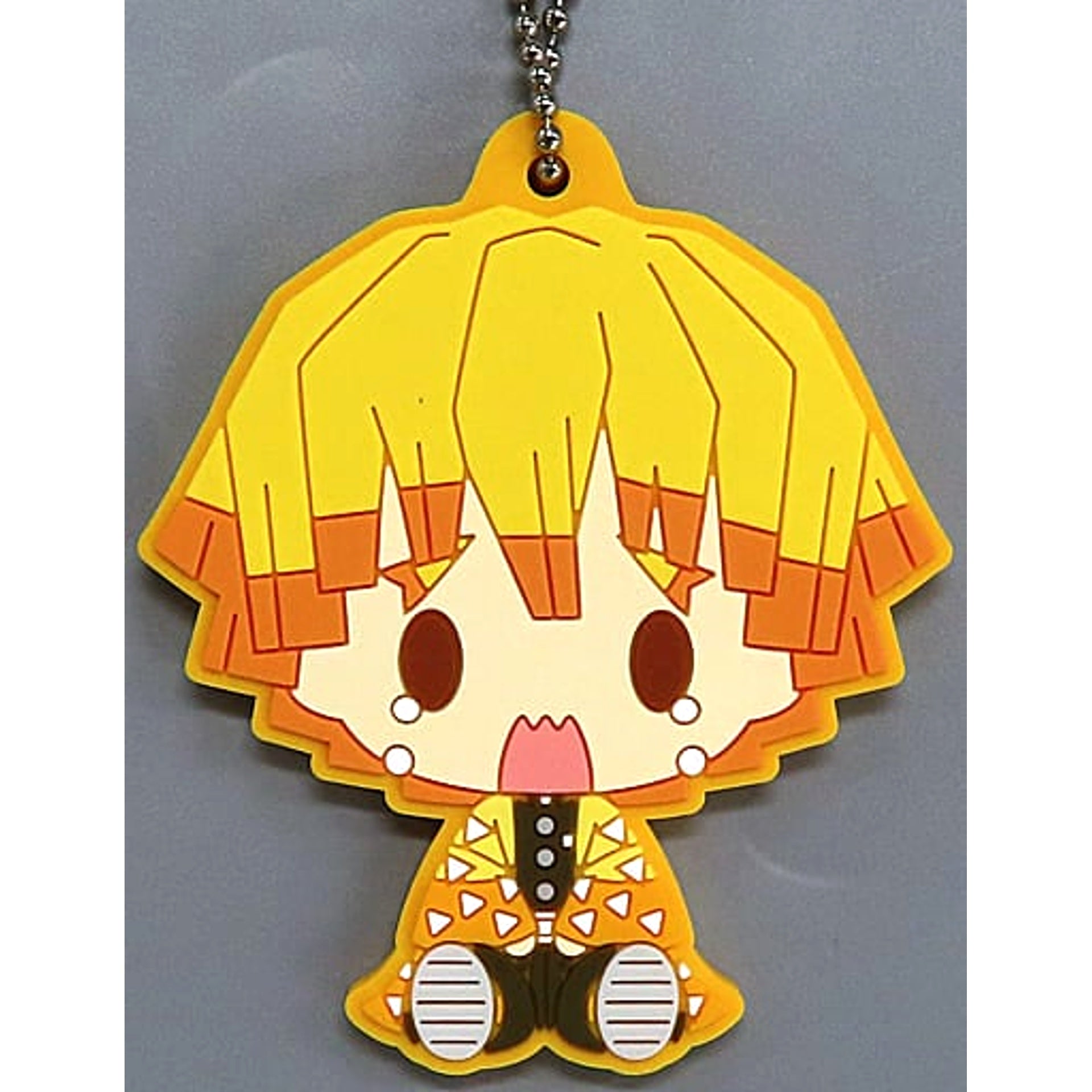 Demon Slayer: Kimetsu no Yaiba Zenitsu Agatsuma Ichiban Kuji The Highest Ranking Swordsman, Hashira. Rubber Mascot Chokonokko Prize G [USED]