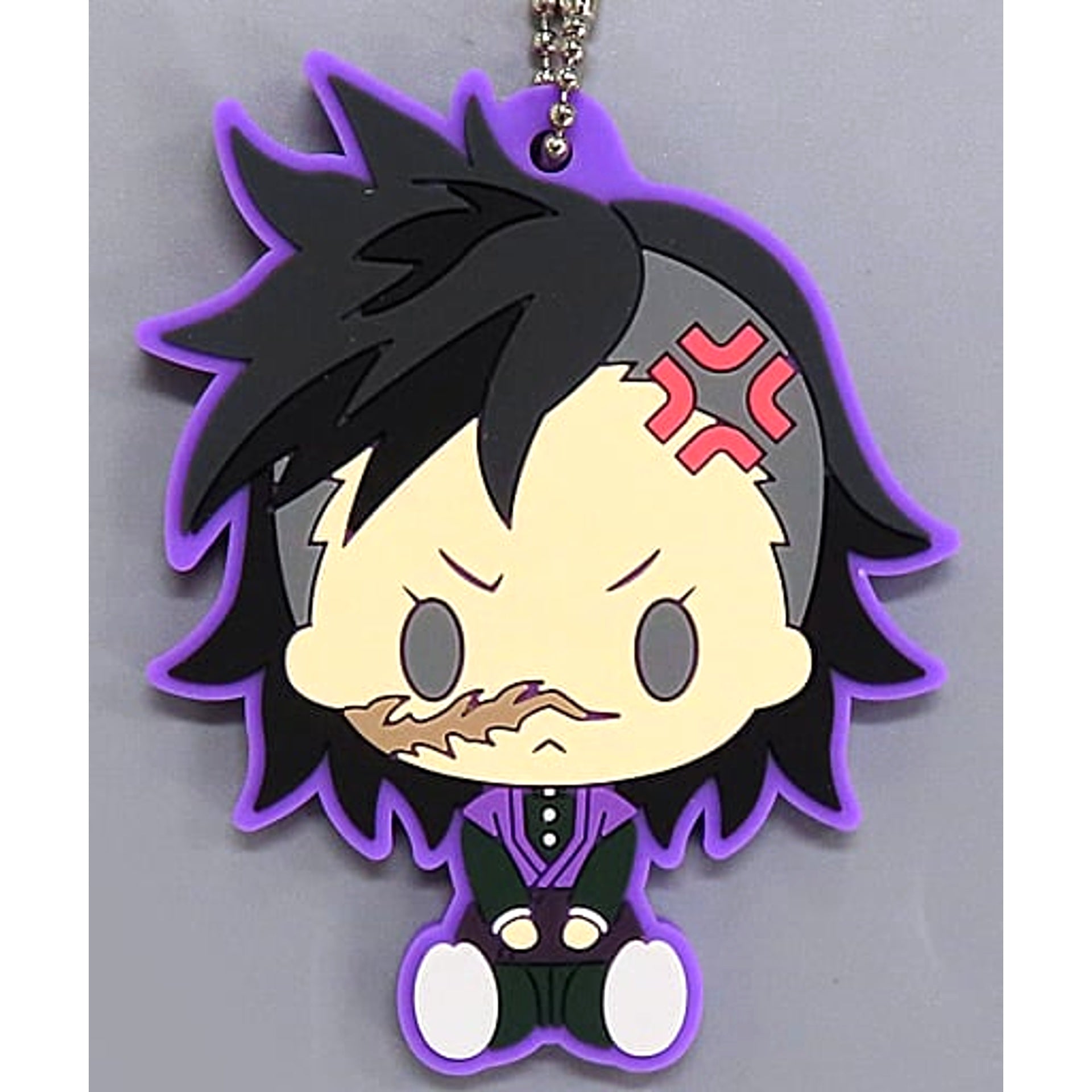 Demon Slayer: Kimetsu no Yaiba Shinazugawa Genya Ichiban Kuji The Highest Ranking Swordsman, Hashira. Rubber Mascot Chokonokko Prize G Keychains [USED]