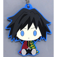 Demon Slayer: Kimetsu no Yaiba Giyu Tomiokau Ichiban Kuji The Highest Ranking Swordsman, Hashira. Rubber Mascot Chokonokko Prize G Keychains [USED]