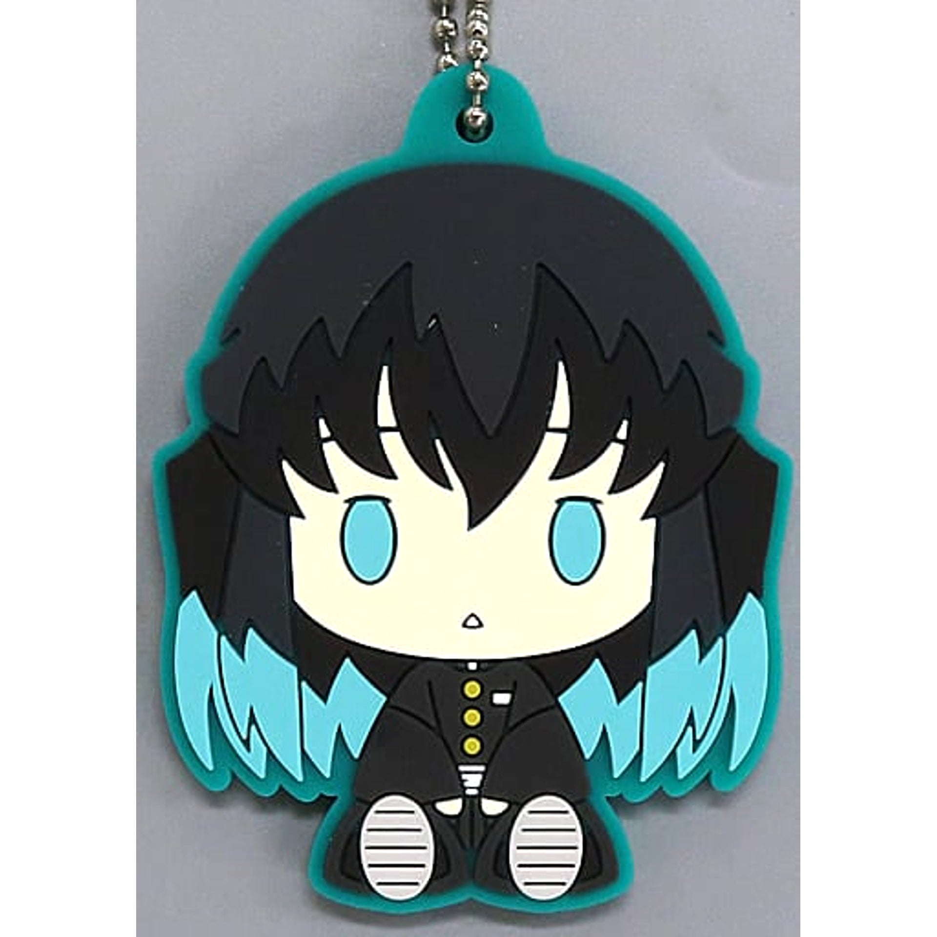 Demon Slayer: Kimetsu no Yaiba Muichirou Tokitou Ichiban Kuji The Highest Ranking Swordsman, Hashira. Rubber Mascot Chokonokko Prize G Keychains [USED]