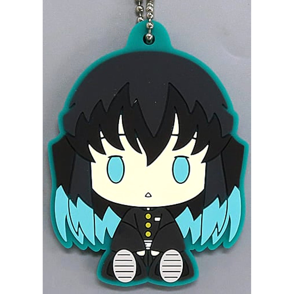Demon Slayer: Kimetsu no Yaiba Muichirou Tokitou Ichiban Kuji The Highest Ranking Swordsman, Hashira. Rubber Mascot Chokonokko Prize G Keychains [USED]