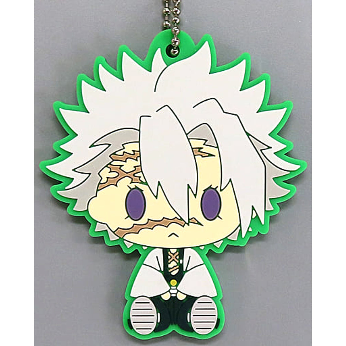 Demon Slayer: Kimetsu no Yaiba Sanemi Shinazugawa Ichiban Kuji The Highest Ranking Swordsman, Hashira. Rubber Mascot Chokonokko Prize G Keychains [USED]