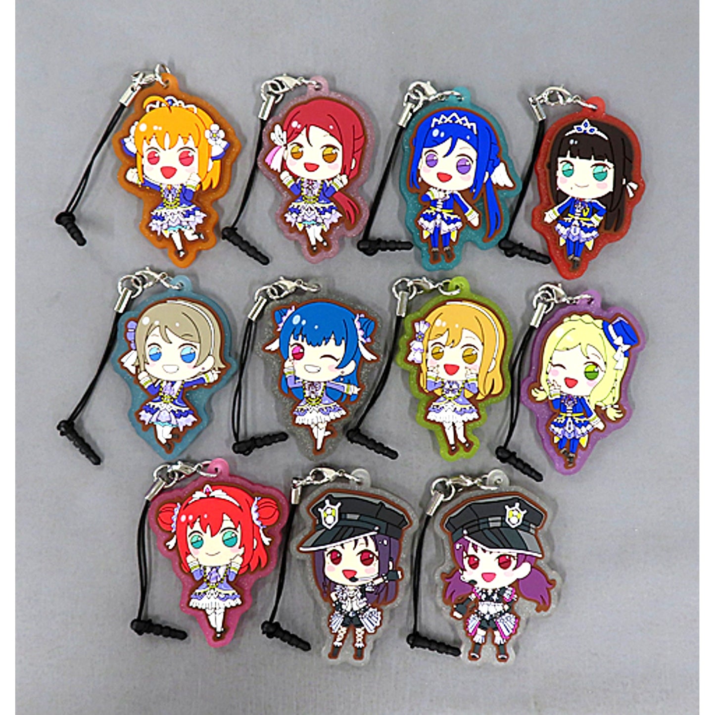 Set of 11 Love Live! Sunshine!! Rubber Strap Brightest Melody and Believe again ver. Premium Shop Ltd [USED]