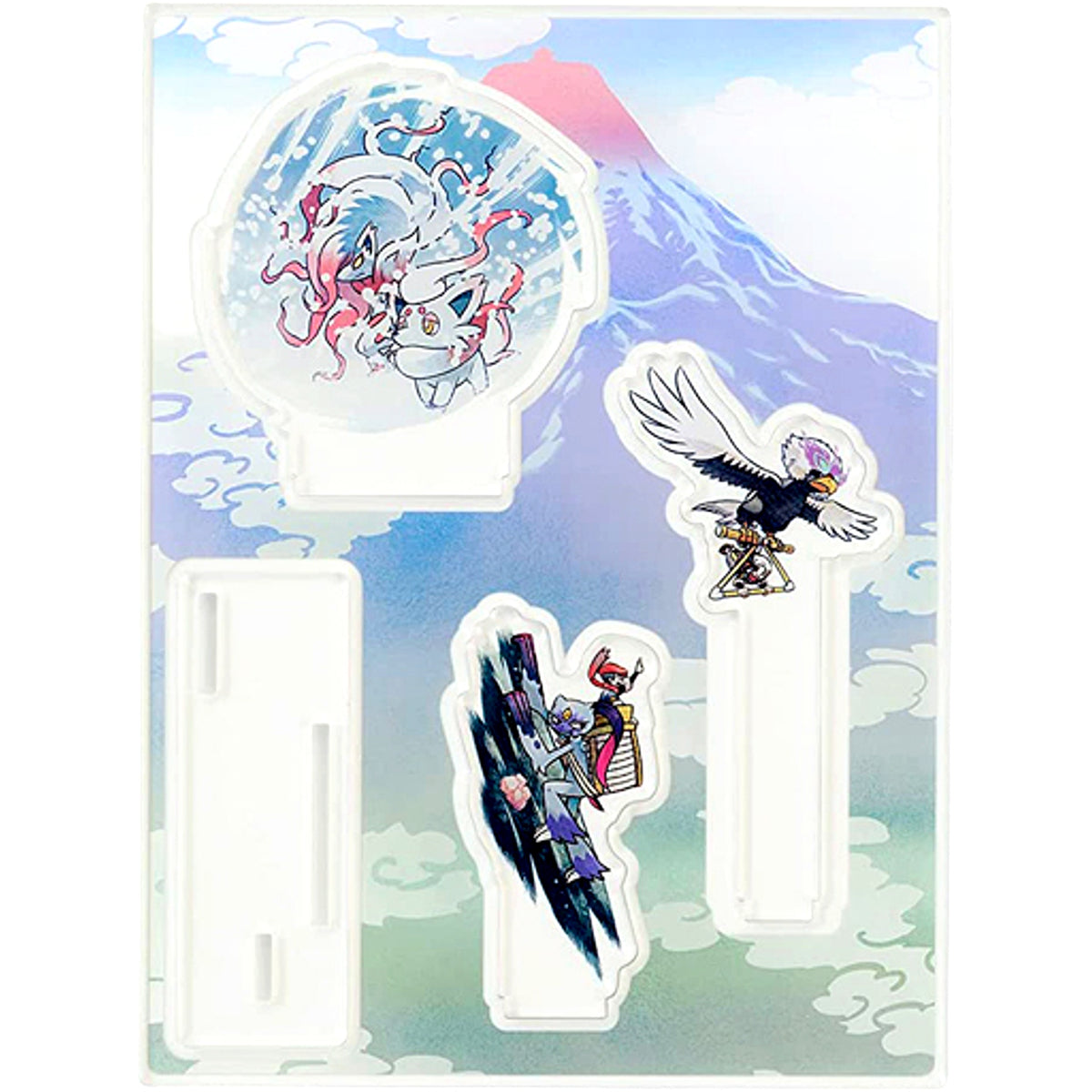 Hisuian Zorua & Hisuian Zoroark Pokemon Hisui Days Acrylic Stand Pokemon Center Limited [USED]