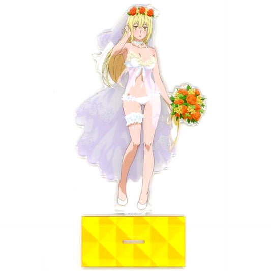 Ais Wallenstein Wedding Illustration Big Acrylic Stand GiGO Sega Shop Ltd Is It Wrong to Try to Pick Up Girls in a Dungeon? IV [USED]