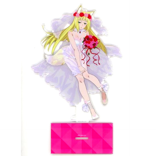 Haruhime Sanjouno Wedding Illustration Big Acrylic Stand GiGO Sega Shop Ltd Is It Wrong to Try to Pick Up Girls in a Dungeon? IV [USED]