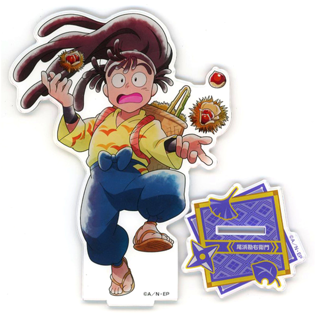 Kanemon Ohama Nintama Rantaro Illustration BIG Acrylic Stand Don Quijote Autumn Extracurricular Activities [USED]