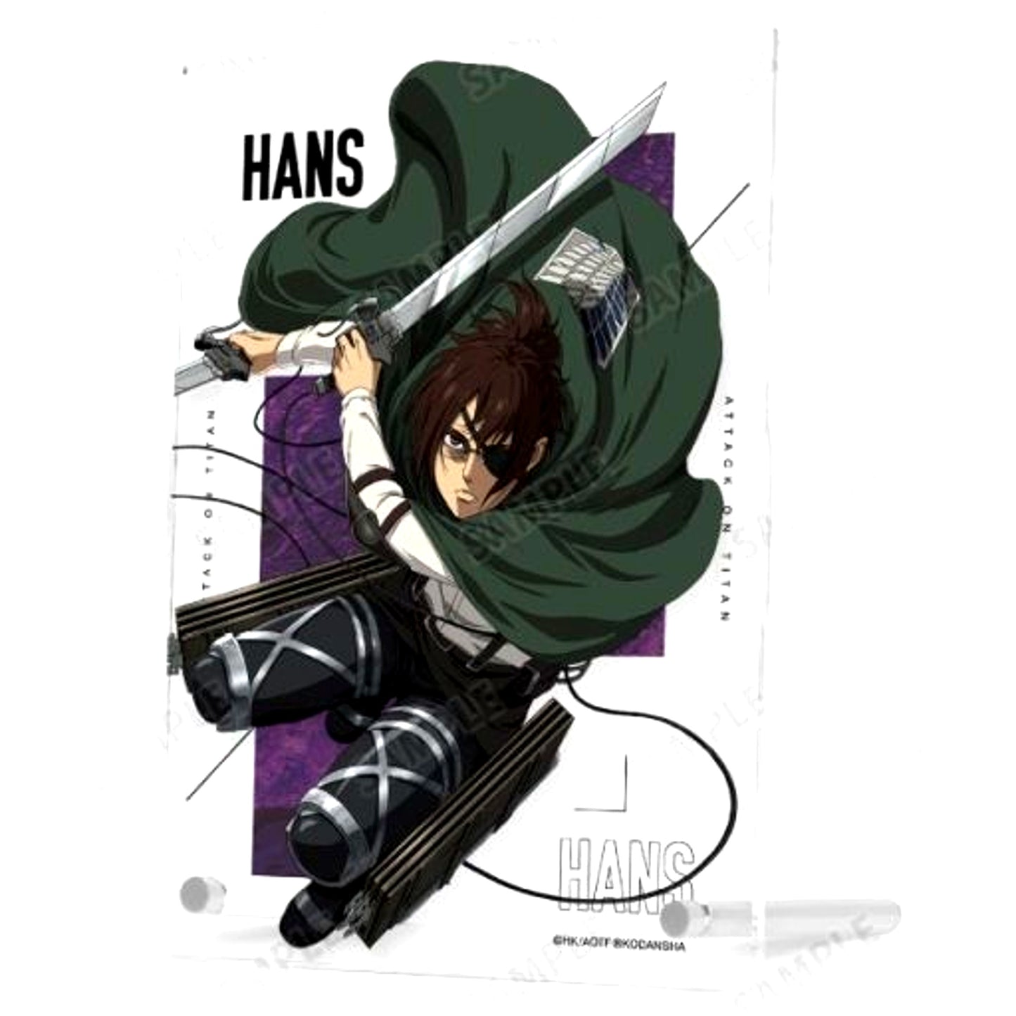 Hange Zoe Attack on Titan Acrylic Art Panel [USED]