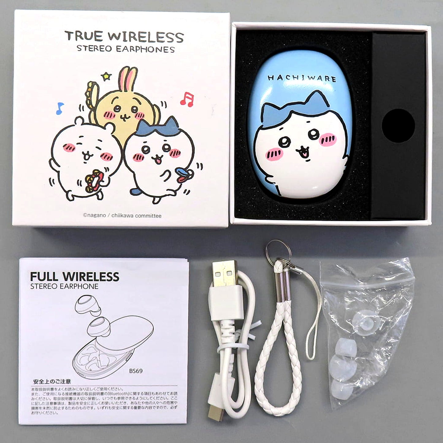 Hachiware Chiikawa Nanka Chiisakute Kawaii Yatsu True Wireless Earphones 2 [USED]