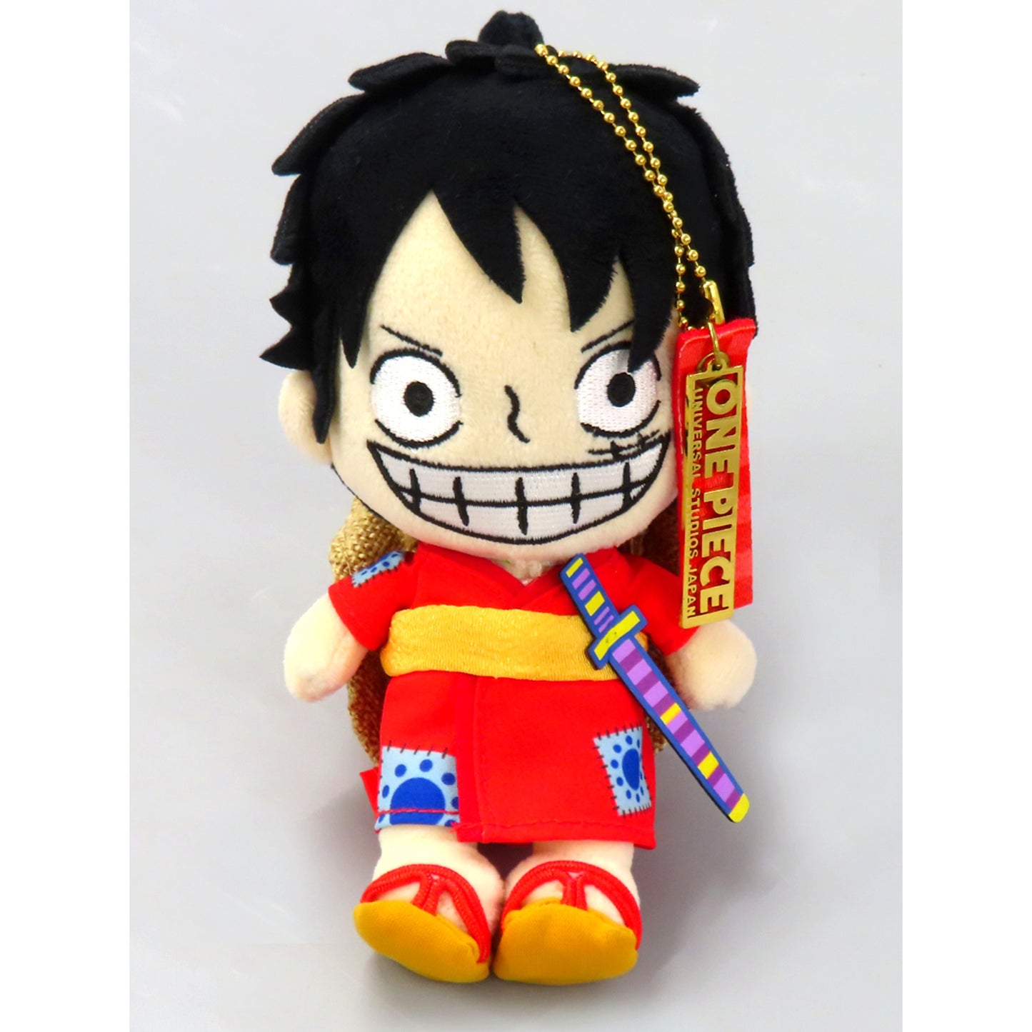 Monkey D. Luffy One Piece Premier Summer Plush Keychain Universal Studios Japan 2021 Limited [USED]