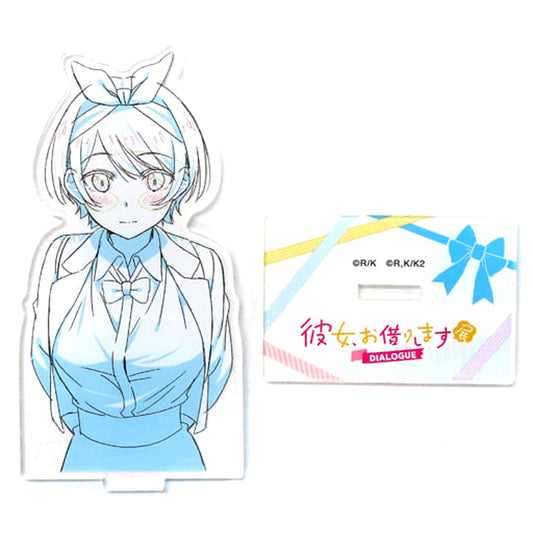 Rent-A-Girlfriend Exhibition DIALOGUE Original Art Acrylic Stand Collection Ruka Sarashina with hands behind Acrylic Stands [USED]