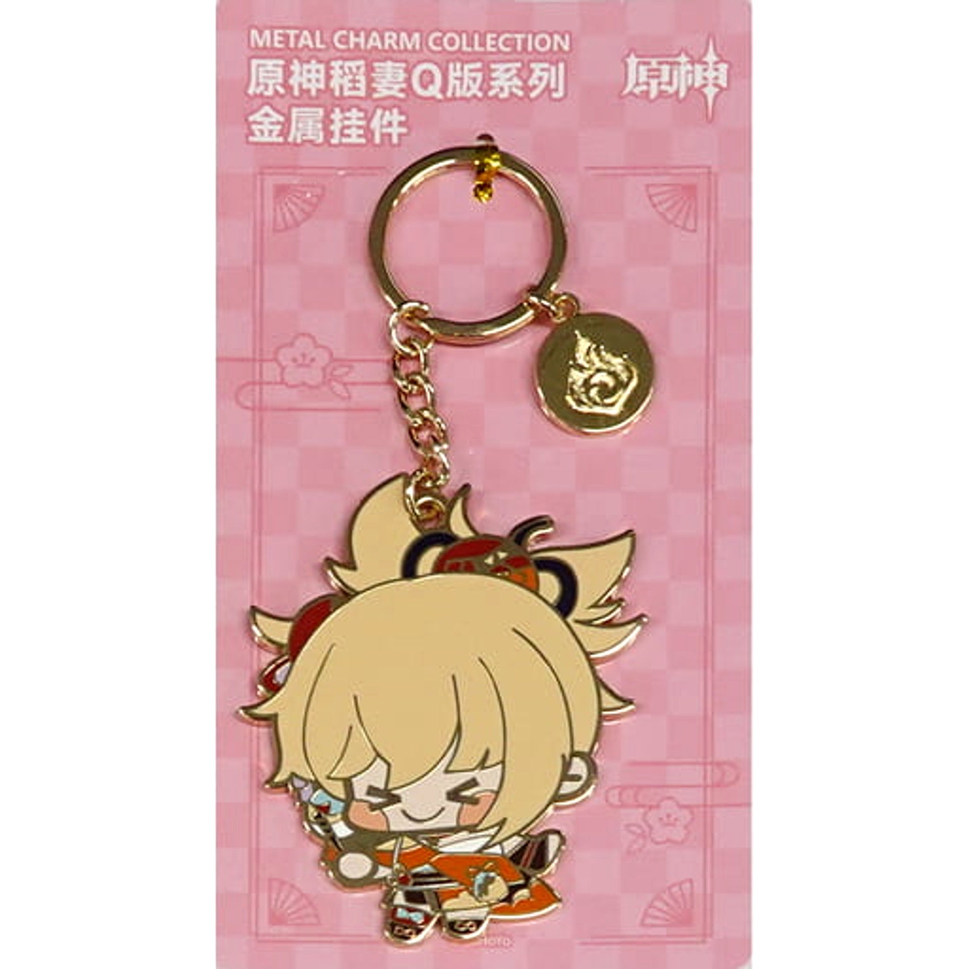 Genshin Yoimiya Inazuma Chibi Series Metal Keychain Keychains [USED]