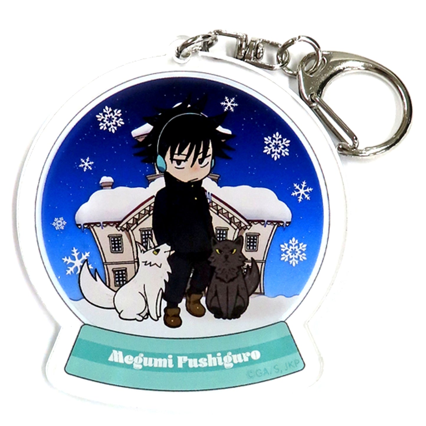 Megumi Fushiguro Jujutsu Kaisen Chibi Character Newly Drawn Trading Acrylic Keychain Snow Fes Ver [USED]