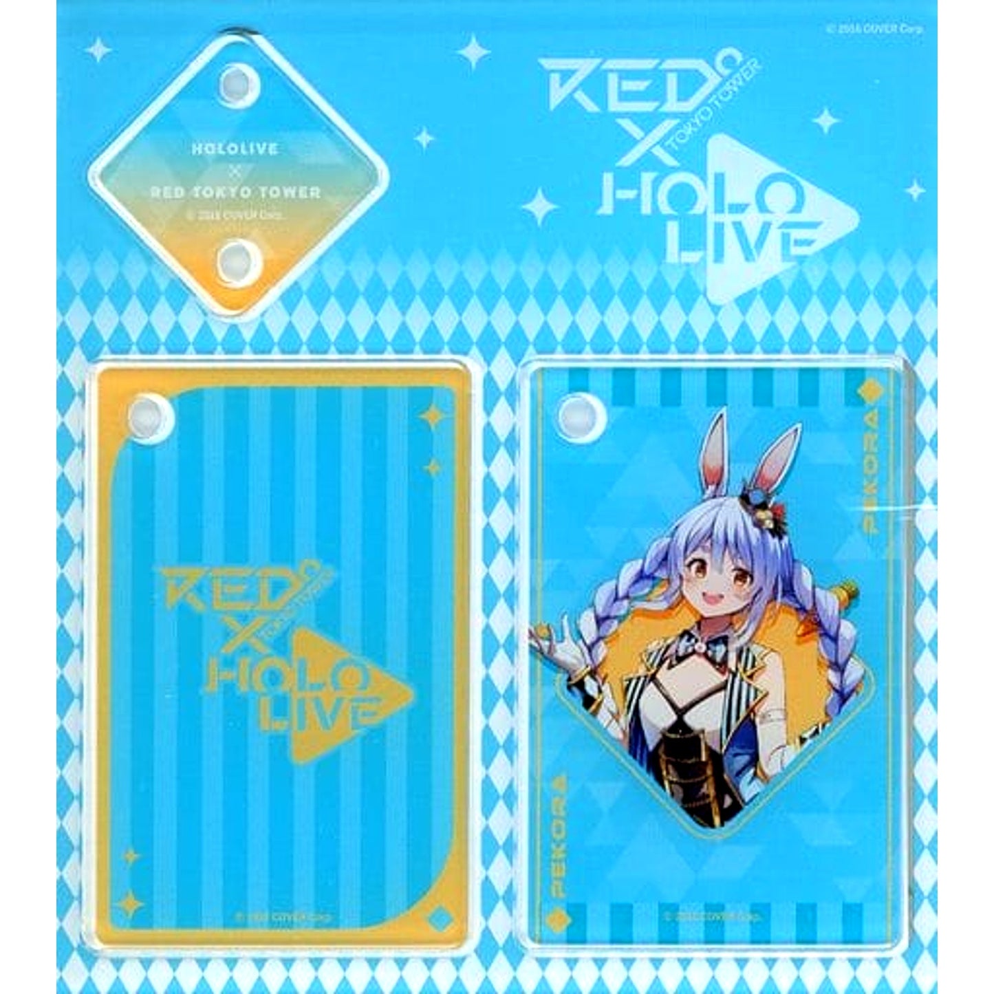 Virtual YouTuber hololive Usada Pekora Playing Card Keyholder Full Body Ver. hololive x RED TOKYO TOWER [USED]