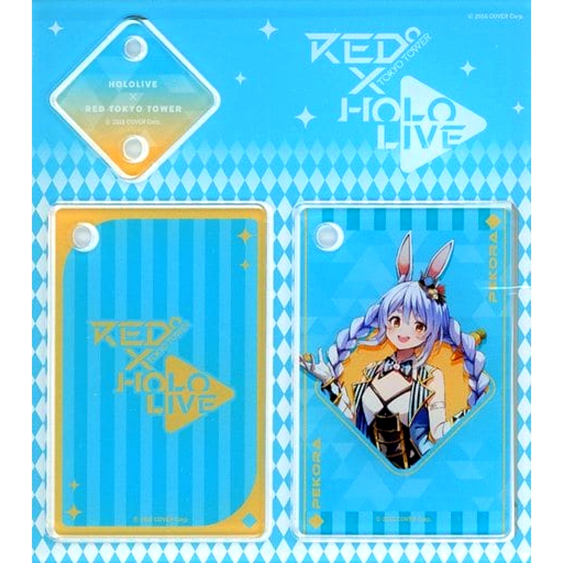 Virtual YouTuber hololive Usada Pekora Playing Card Keyholder Full Body Ver. hololive x RED TOKYO TOWER [USED]