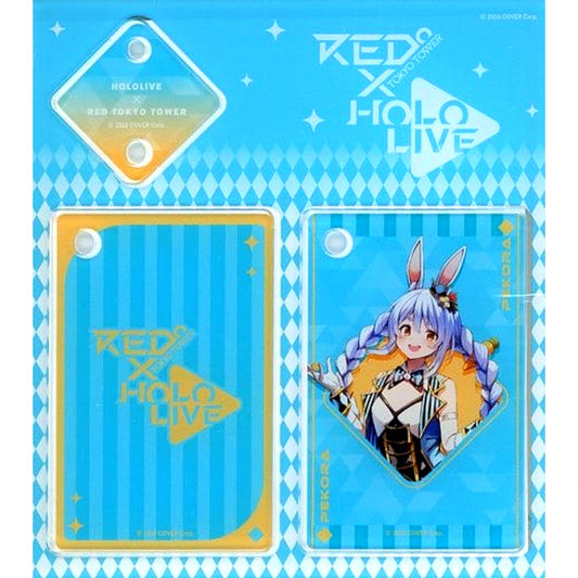 Virtual YouTuber hololive Usada Pekora Playing Card Keyholder Full Body Ver. hololive x RED TOKYO TOWER [USED]