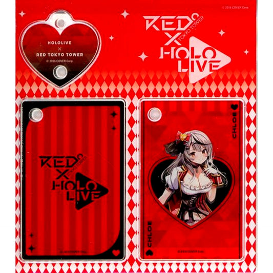 Sakamata Chloe Virtual YouTuber Hololive Playing Card Keychain Normal Proportions Ver. RED TOKYO TOWER [USED]