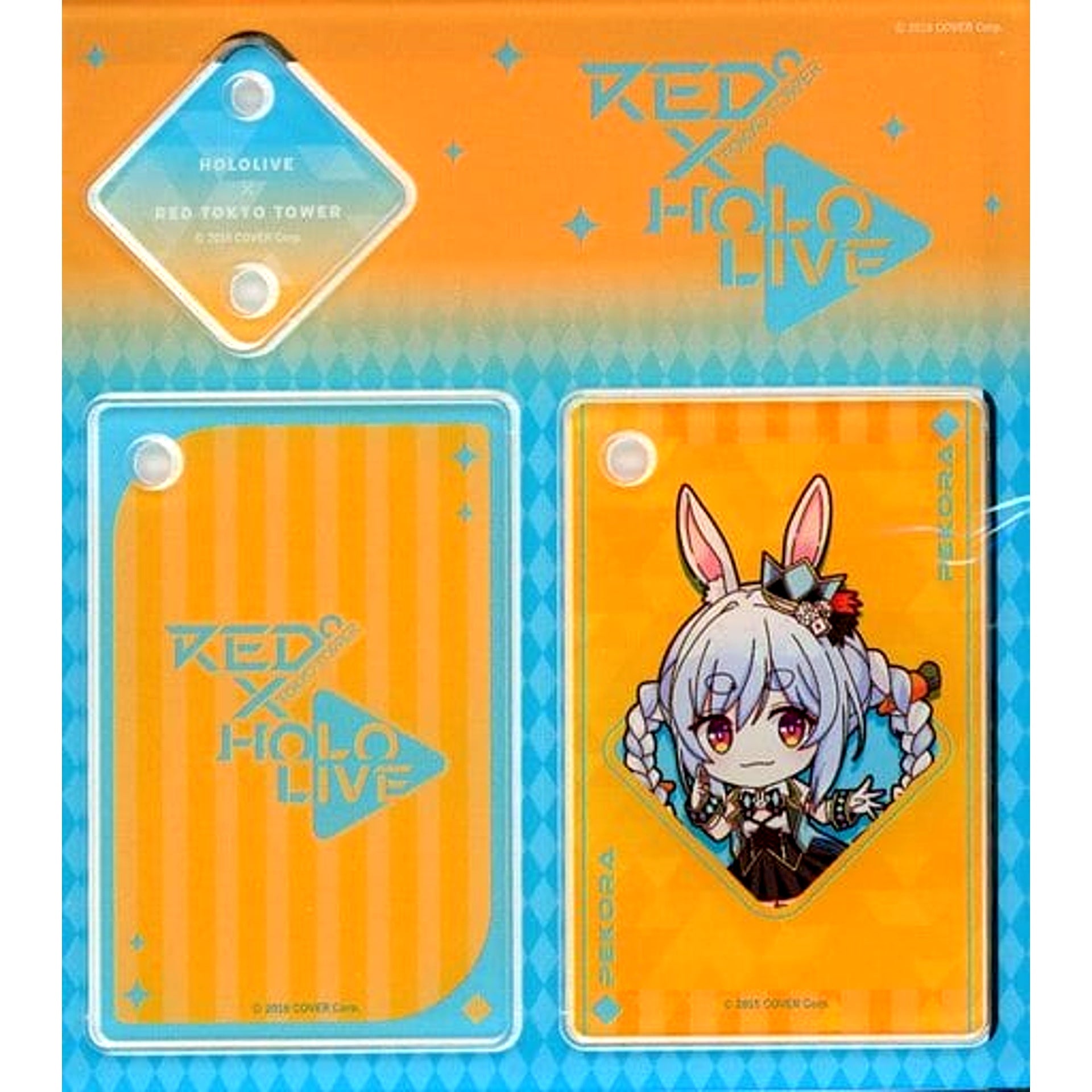 Virtual YouTuber hololive Usada Pekora Playing Card Keyholder Chibi Ver. hololive x RED TOKYO TOWER [USED]
