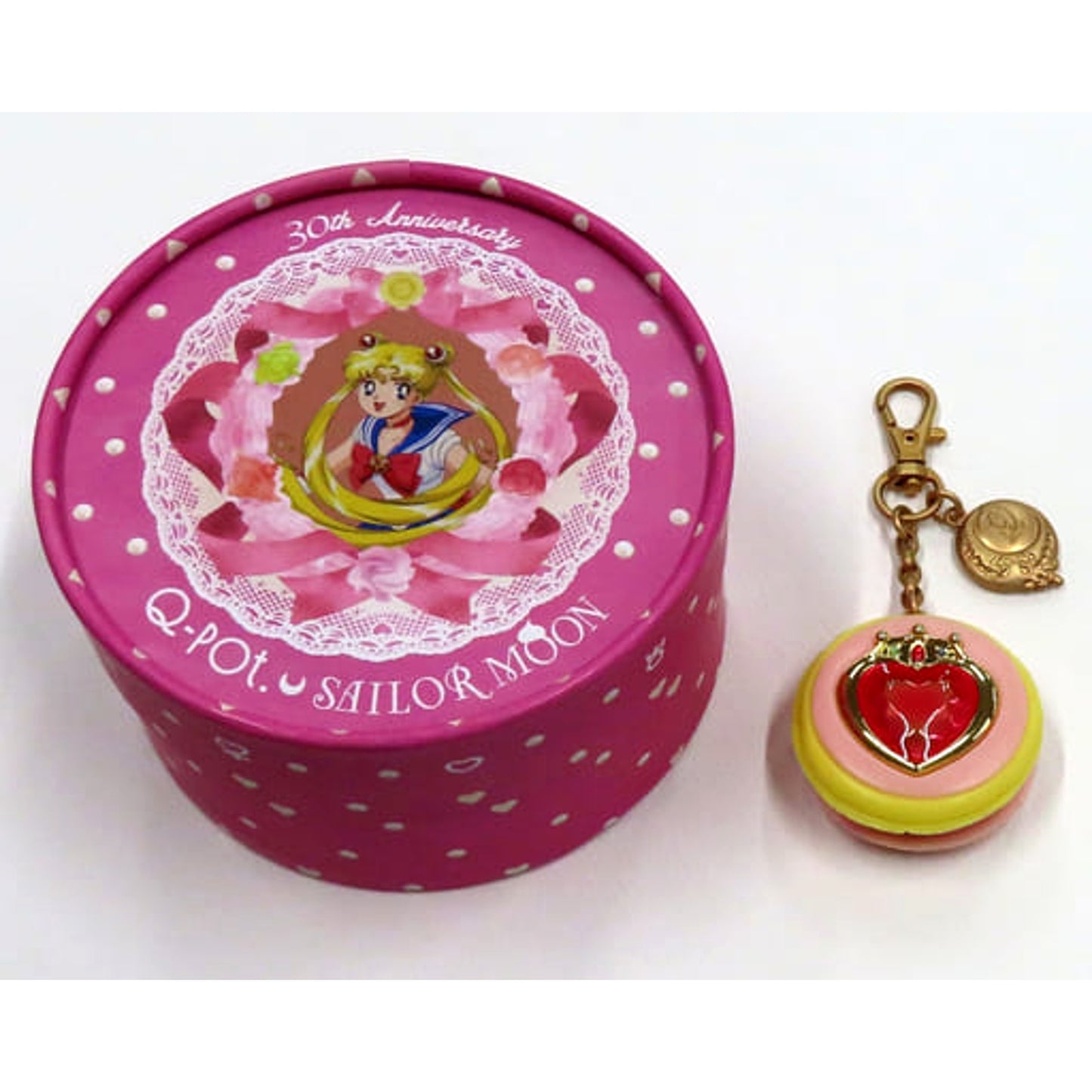 Prism Heart Macaron Sailor Moon Bag Charm Q-Pot Cafe. Sailor Moon 8th Edition Limited [USED]