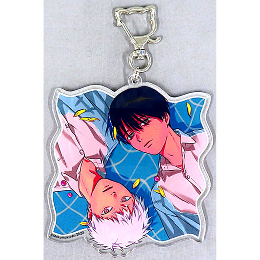 Yoshiki & Hikaru The Summer Hikaru Died 2 Comics Animate Limited Set Bonus Illustration Acrylic Keychain [USED]