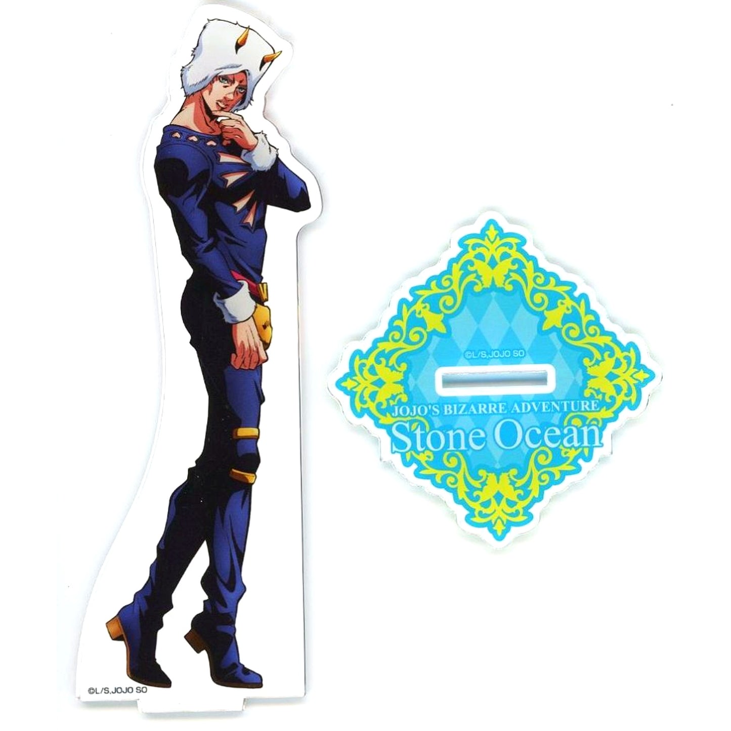 Weather Report Illustration Big Acrylic Stand JoJo's Bizarre Adventure Part 6 Stone Ocean x Sweets Paradise [USED]