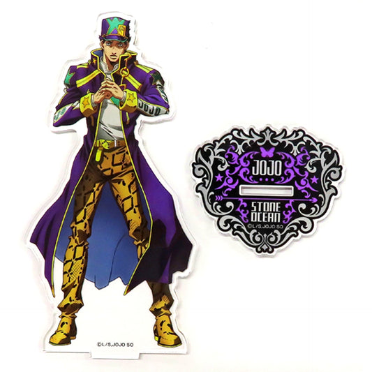 Jotaro Kujo Illustration Big Acrylic Stand JoJo's Bizarre Adventure Part 6 Stone Ocean x Atre Akihabara [USED]
