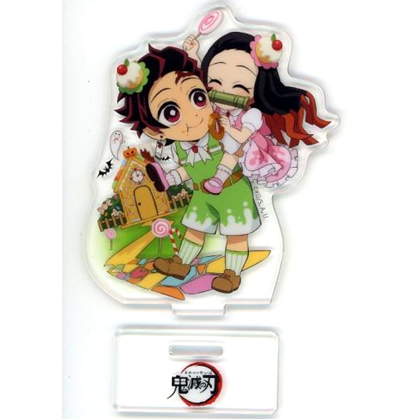 Tanjiro Kamado & Nezuko Kamado Demon Slayer: Kimetsu no Yaiba x ufotable Cafe / Machi Asobi CAFE Halloween Event 2022 Random Acrylic Stand A [USED]