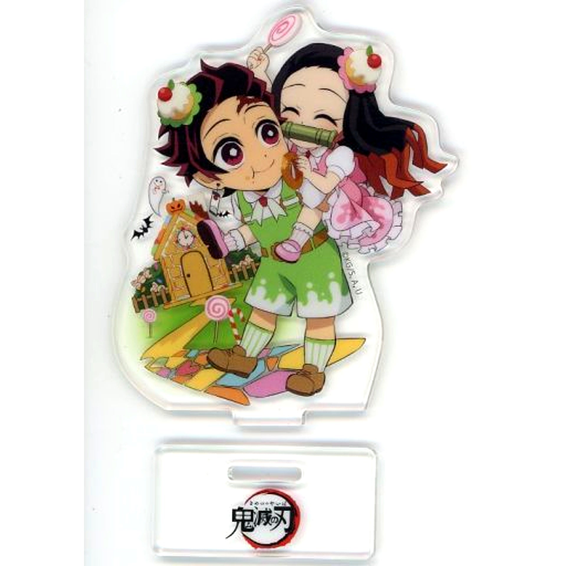 Tanjiro Kamado & Nezuko Kamado Demon Slayer: Kimetsu no Yaiba x ufotable Cafe / Machi Asobi CAFE Halloween Event 2022 Random Acrylic Stand A [USED]