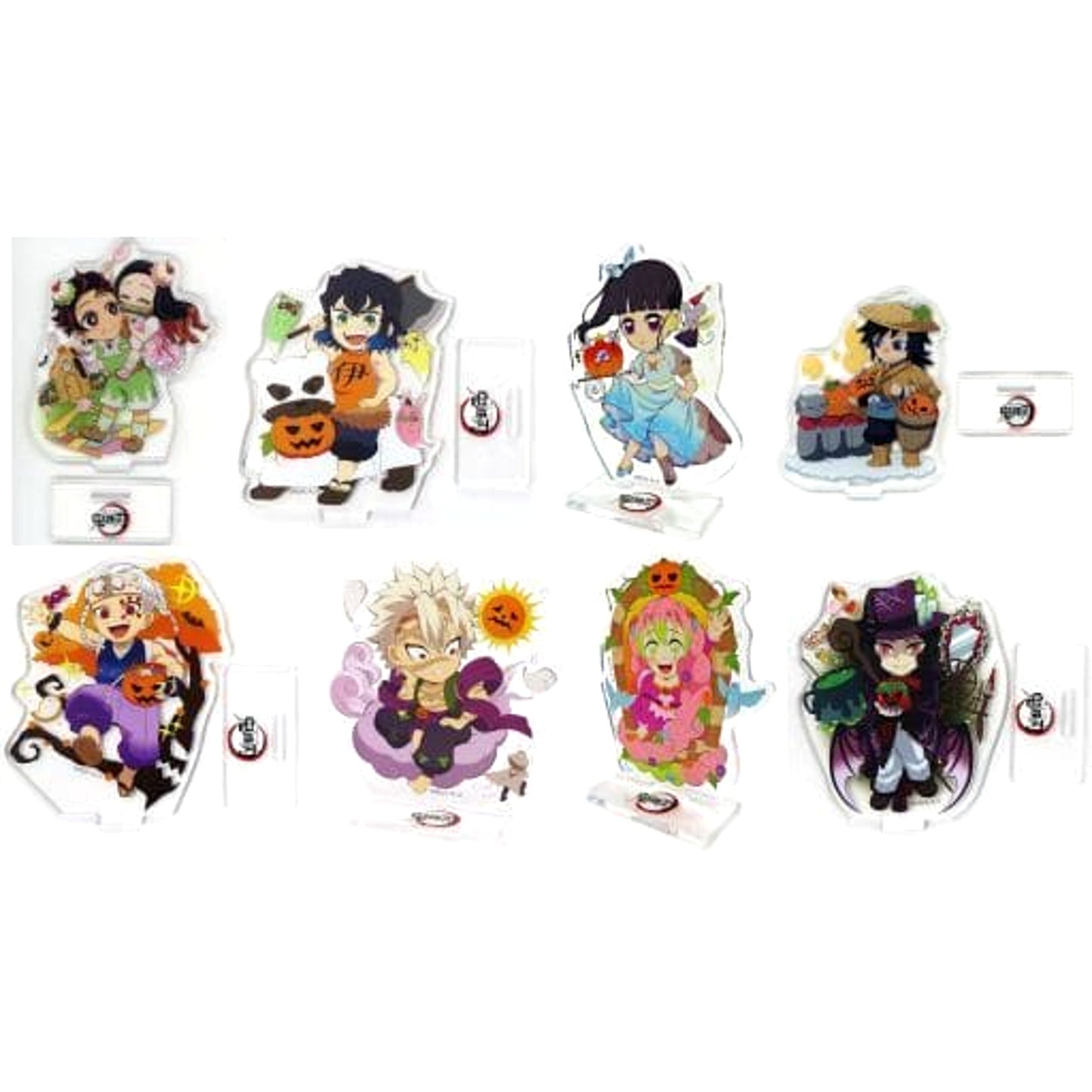 Tengen Uzui & Others Demon Slayer: Kimetsu no Yaiba All 8 Types Set Random Acrylic Stand A Ufotable Cafe Machi Asobi Cafe Halloween Event 2022 Limited [USED]