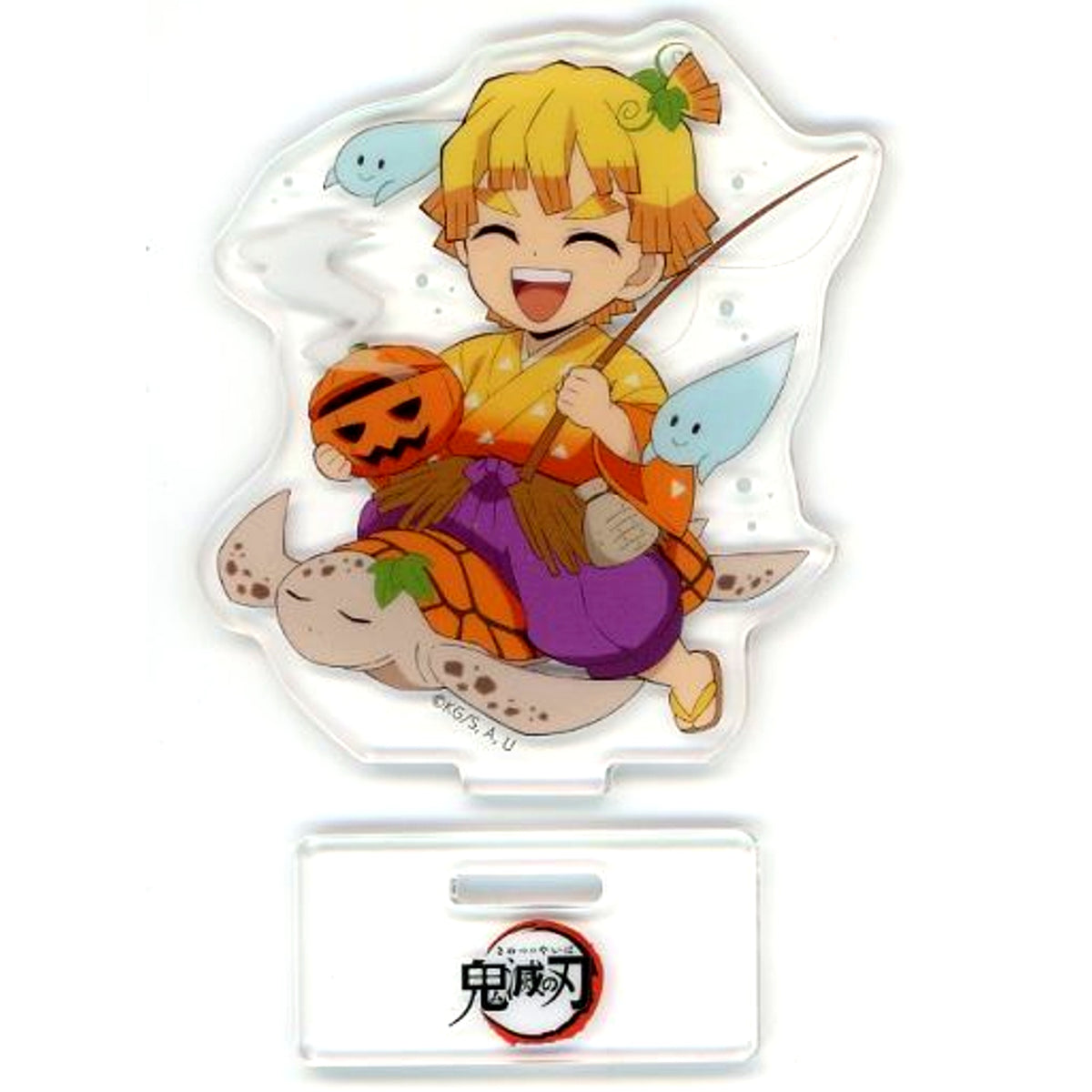 Zenitsu Agatsuma Random Acrylic Stand B Demon Slayer x ufotable Cafe / Machi Asobi Cafe Halloween Event 2022 [USED]