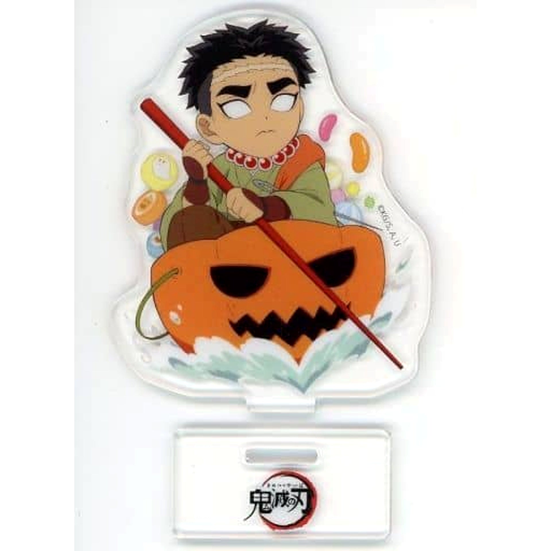 Demon Slayer: Kimetsu no Yaiba Gyomei Himejima Random Acrylic Stand ufotable Cafe Machi Asobi CAFE Halloween 2022 Group B Acrylic Stands [USED]