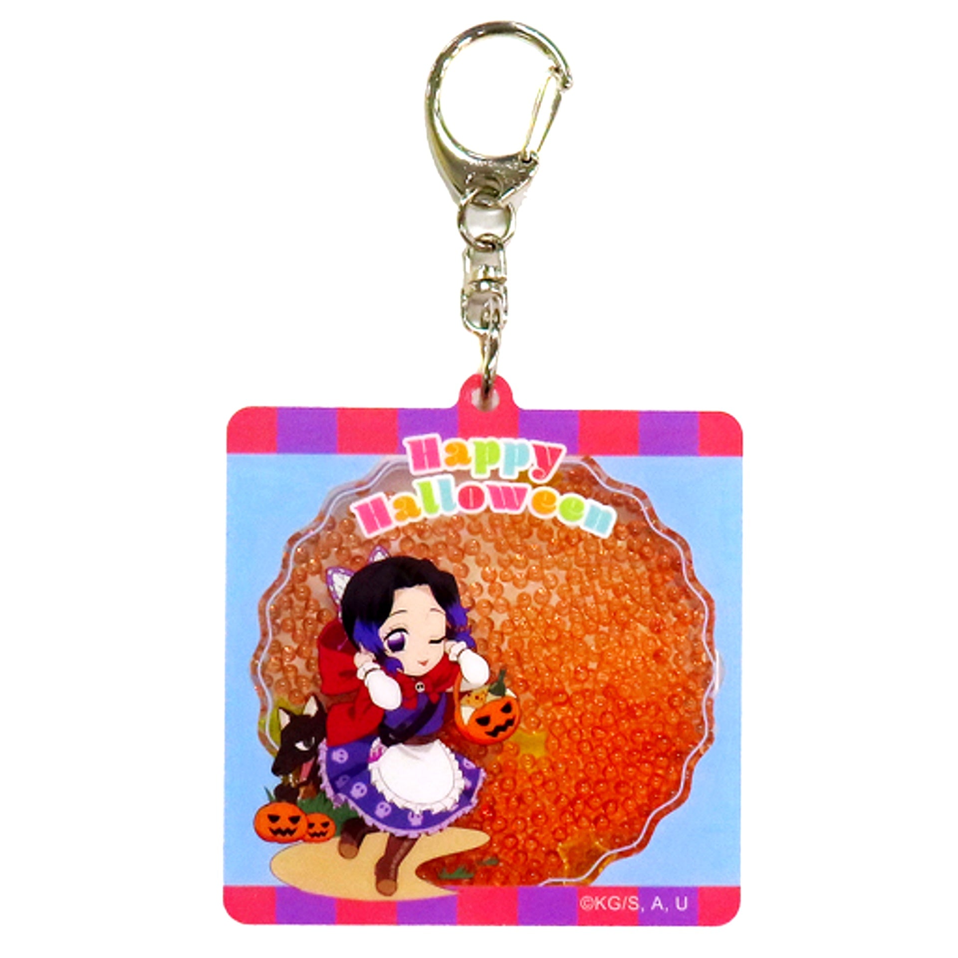 Shinobu Kocho Demon Slayer x ufotable Cafe Machi Asobi Cafe Halloween Event 2022 Random Shaka Shaka Acrylic Keychain B [USED]