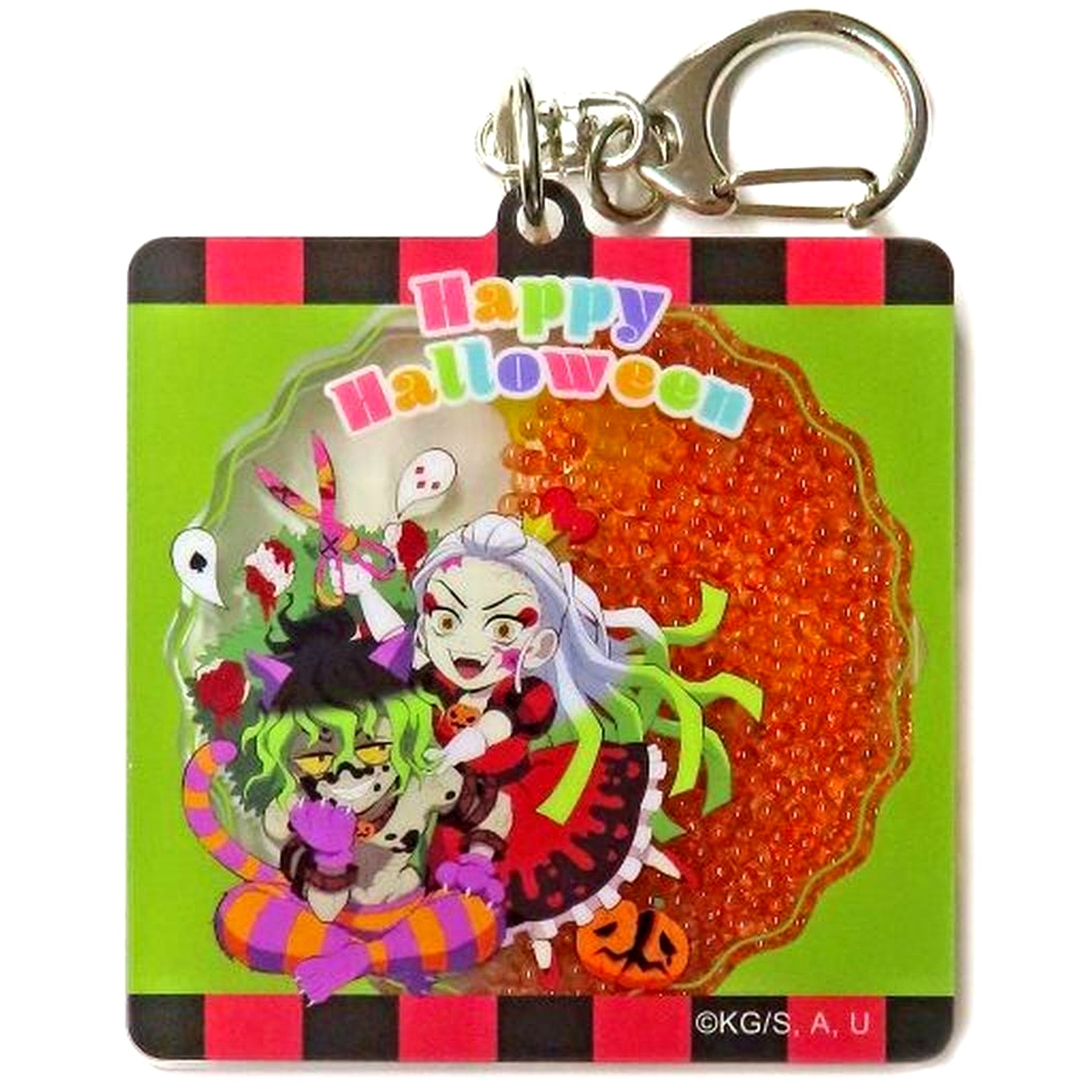 Daki & Gyutaro Demon Slayer: Kimetsu no Yaiba ufotable Cafe Halloween Event 2022 Shaka Shaka Acrylic Keychain B [USED]